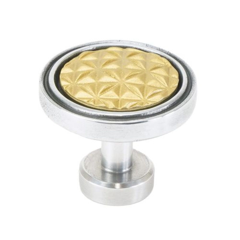 Carpe Diem Spectra Origami Chrome And Gold Knob