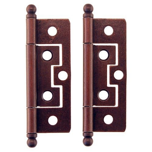 2 1/2 Inch Mission Non Mortise Ball Tip Hinge - Pair