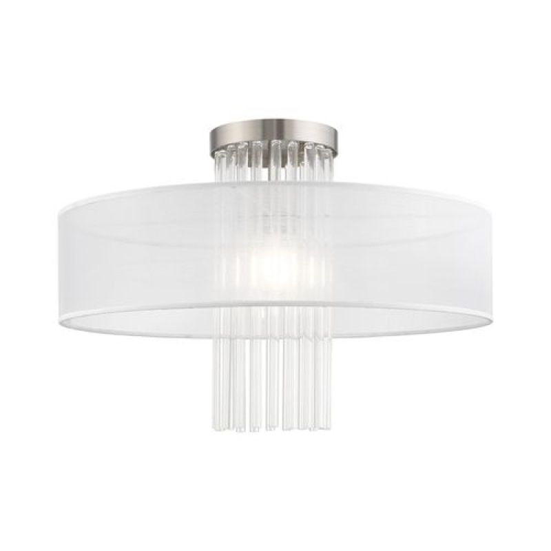 Livex Lighting Alexis 1-Light Extra Large Semi-Flush Ceiling Light