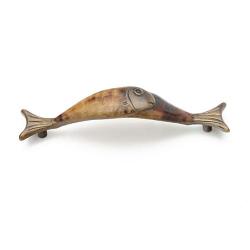 Schaub Tiger Penshell Fish Cabinet Pull
