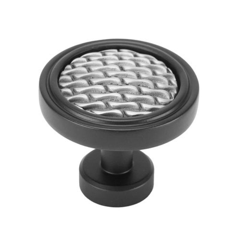 Carpe Diem Spectra Waves Black And Satin Silver Knob