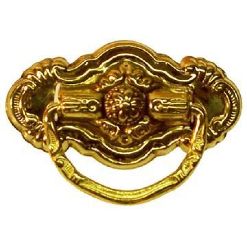 Restorers Classic Single Post Ornate Ring Pull