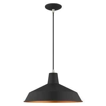 Livex Lighting 16 Inch Metal Shade Mini Pendant