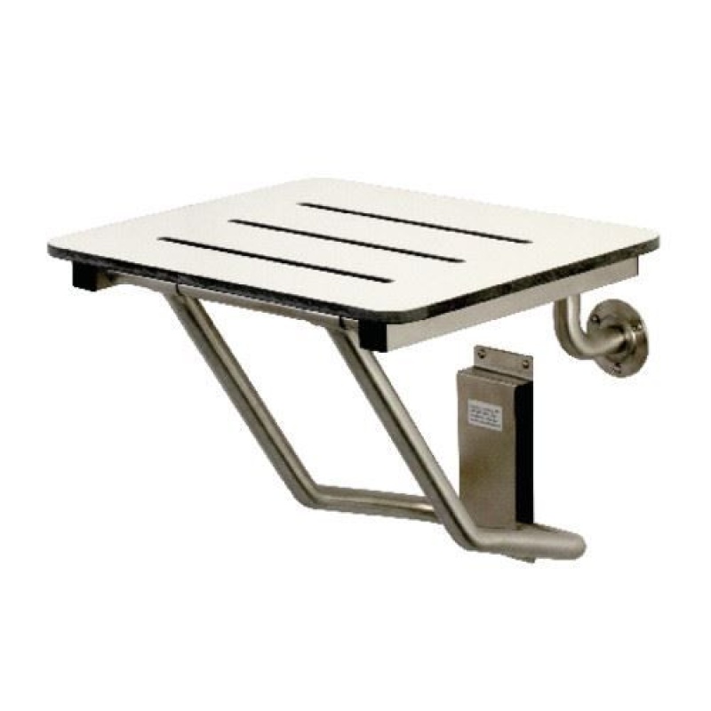 Restorers Adascape Brushed Stainless Steel Fold Down Shower Seat