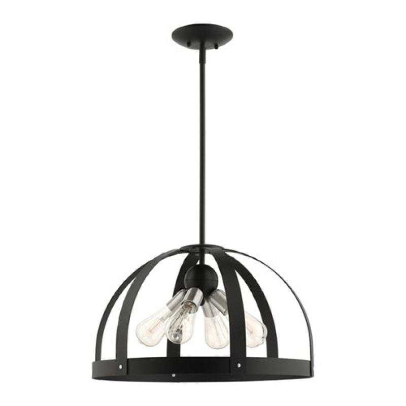 Livex Lighting Stoneridge 4-Light Pendant Chandelier