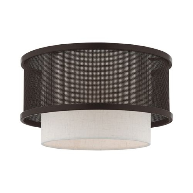 Livex Lighting Braddock 1-Light Flush Mount Ceiling Light
