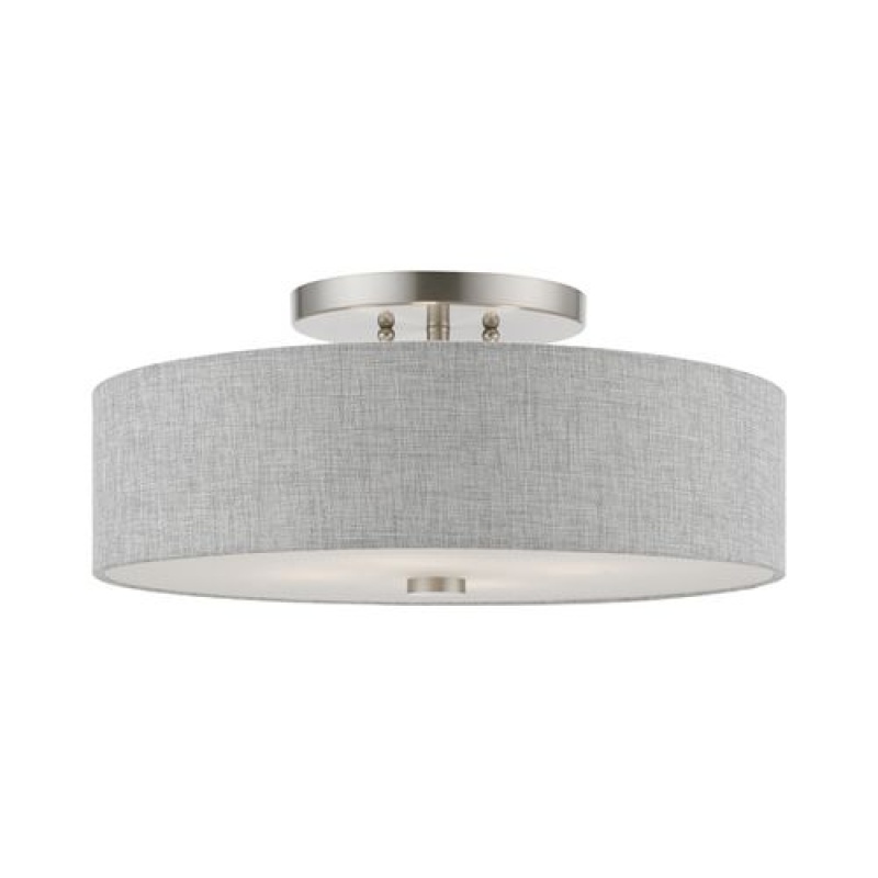 Livex Lighting Dakota 4-Light Semi-Flush Ceiling Light