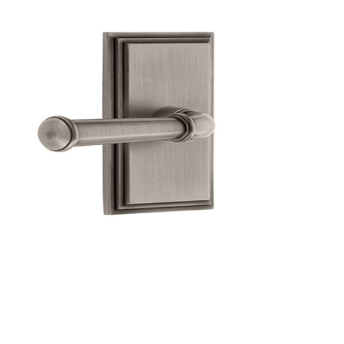 Grandeur Carre Plate Privacy Door Set With Georgetown Lever