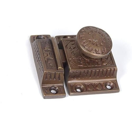 Restorers Sun Motif Cabinet Latch