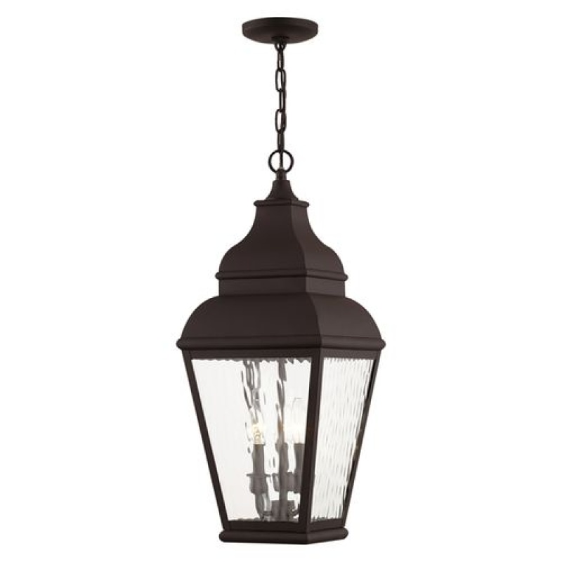 Livex Lighting Exeter 3-Light Outdoor Large Pendant Lantern