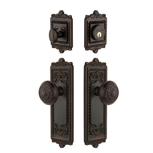 Grandeur Windsor Entry Door Set With Windsor Knob - Keyed Alike