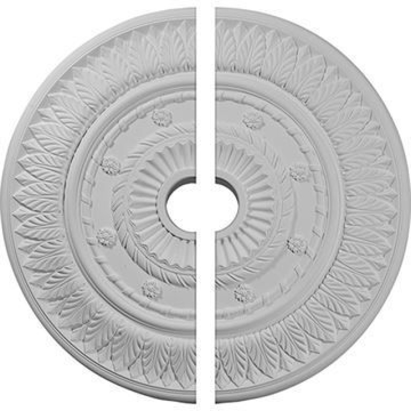 Leaf & Flower Urethane Ceiling Medallion