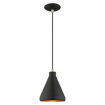 Livex Lighting 7 Inch Cone Metal Shade Mini Pendant