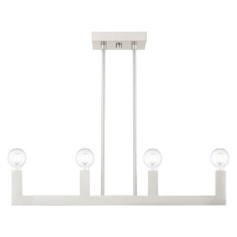 Livex Lighting Solna 4-Light Linear Chandelier