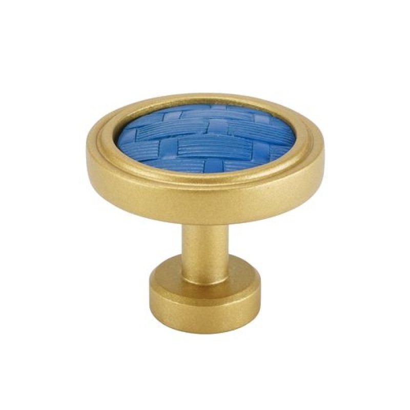 Carpe Diem Spectra Weaves Gold And Deep Blue Knob