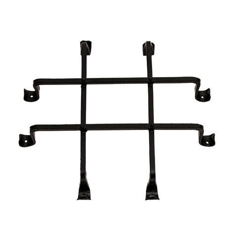 Restorers Iron Speakeasy Grille With Scroll Ends