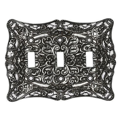 Carpe Diem Acanthus Triple Toggle Switch Plate