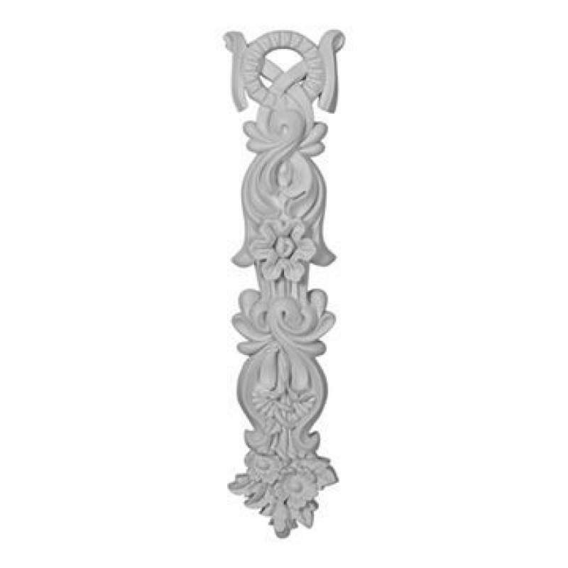 Restorers Architectural Wreath Drop Urethane Onlay Applique
