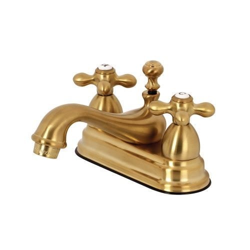 Restorers Restoration 4 Inch Centerset Lavatory Faucet - Metal Cross