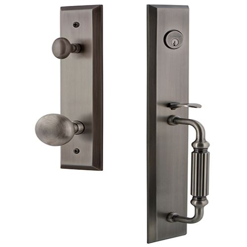 Grandeur Fifth Avenue Handleset with F Grip - Keyed Alike