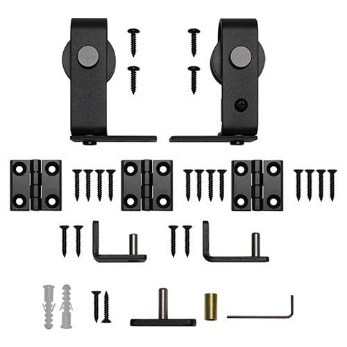 Restorers Bifold Single Top Mount Mini Barn Door Hardware Kit