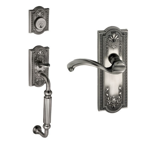 Grandeur Parthenon Single Cylinder Fluted Grip Portofino Thumblatch Entry Set