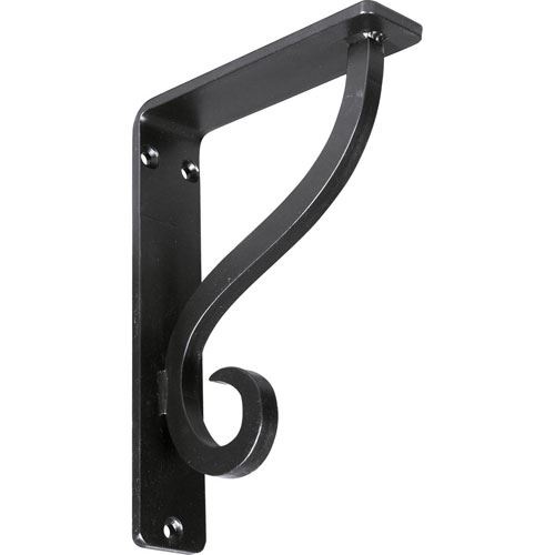 Restorers Architectural Ashford Iron Triple Brace Shelf Bracket