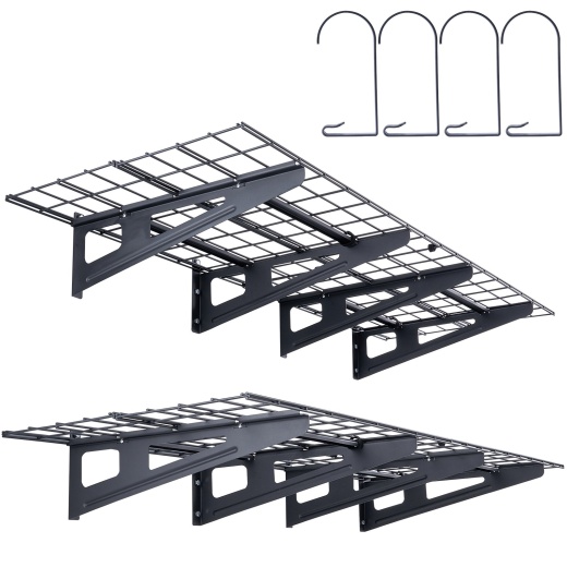Vevor Garage Storage Shelving, 2 Pack, 6 x 2 Ft Heavy Duty Garage Shelves Wall Mounted