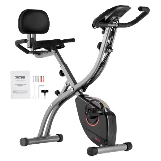 Vevor Folding Exercise Bike Fitness Stationary Bike Upright Indoor Cycling Bike