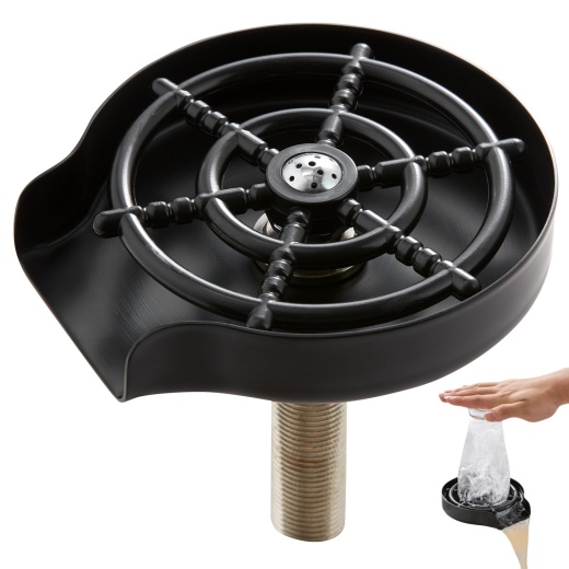 Vevor Glass Rinser, 10 Powerful Spraying Jets 360° Rotating Cup Rinser for Sink