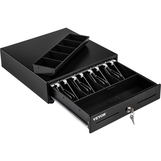 Vevor Cash Register Drawer - 2 Unlocking Ways & Removable Design