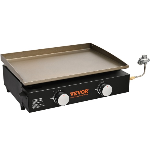 Vevor Commercial Griddle - 22.4" Heavy Duty Manual Flat Top Griddle