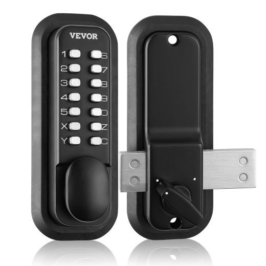 Vevor Mechanical Keyless Entry Door Lock - 14 Digit Keypad Outdoor Gate Door Locks Set