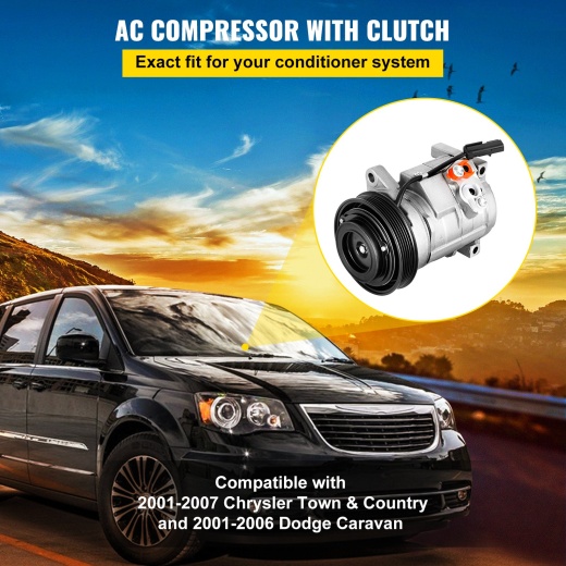 Vevor Co 29001C 5005440Aa 4710522 0610043 Universal Air Conditioner AC Compressor