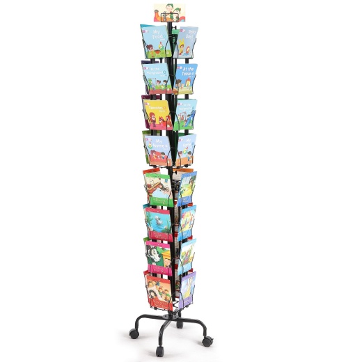 Vevor Greeting Cards Display Rack - 32 Pockets Rotating Postcard Display Stand