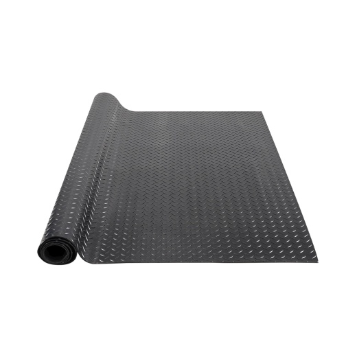Vevor Diamond-Plate Rubber Flooring Roll - 3 mm x 4 ft x 10 ft Garage Floor Mat