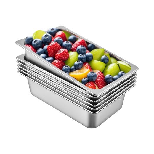 Vevor 6 Pack Deep Stainless Steel Steam Table Pans