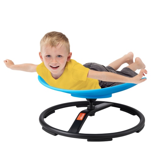 Vevor Kids Swivel Chair, 220 Lbs Capacity, Sensory Spinning Chair, Autistic Kids Sensory Toy Chair With Non-Slip Metal Base, Toddler Sit And Spin Chair For Coordination Balance Focus Training Blue
