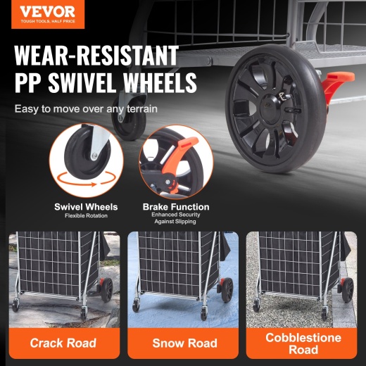 Vevor Folding Shopping Cart