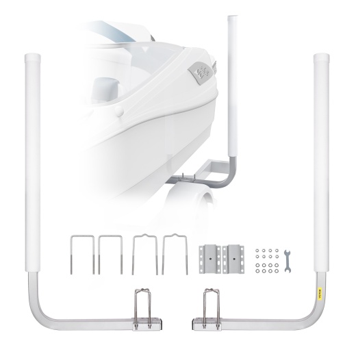 Vevor Marine Trailer Guide Set - 60'' Flexibly Adjustable Dual Rust-Resistant Steel Supports