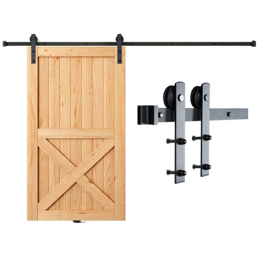 Vevor 8Ft Sliding Barn Door Hardware Kit