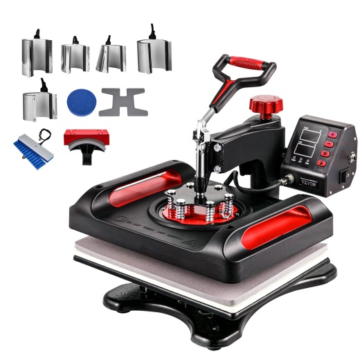 Vevor 11 In 1 Heat Press Machine - Multifunctional Clamshell Printer