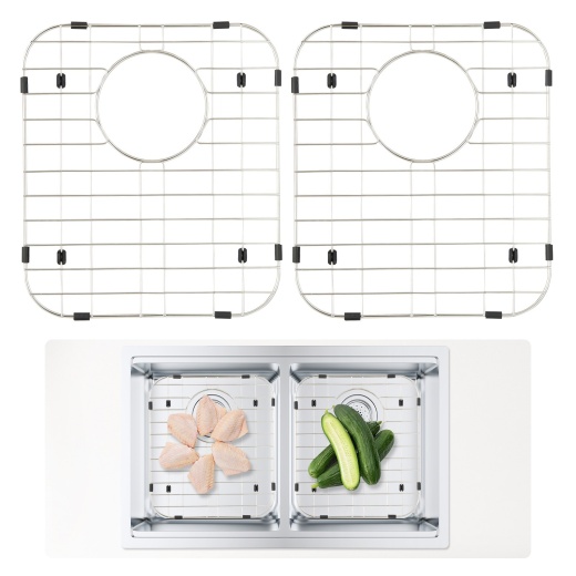 Vevor Sink Protector Grid 2Pcs - 13.3x11.6 Stainless Steel Sink Grates