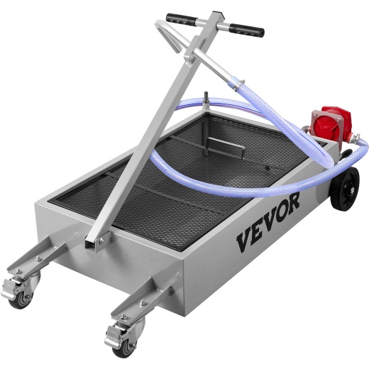 Vevor Oil Drain Pan 15 Gallon Capacity with Pump & Wheels
