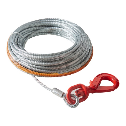Vevor Galvanized Steel Winch Cable - 3/8 Inch x 100 Feet