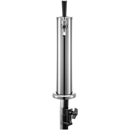 Vevor Beer Tower, Single Faucet Kegerator Tower, Stainless Steel Draft Beer Tower