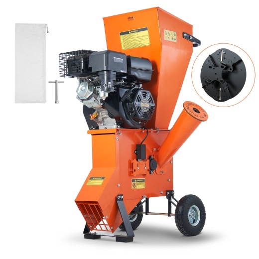 Vevor Wood Chipper Shredder Mulcher 12 Hp Heavyduty Gas Powered 6.7” 420Cc 8.6Kw