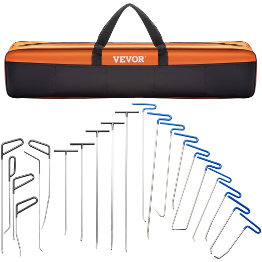 Vevor Rods Dent Removal Kit - 21 Pcs Paintless Dent Repair Solution