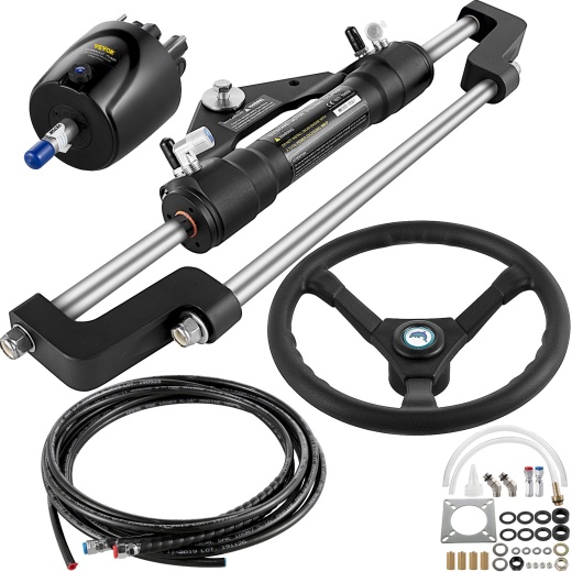 Vevor Hydraulic Boat Steering Kit - 300Hp Hydraulic Steering Solution