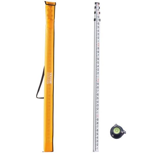 Vevor Aluminum Grade Rod - 14-Feet Telescopic Measuring Rod for Accurate Leveling and Surveying